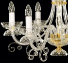 Clear Glass Chandelier  EL412600 - candle detail