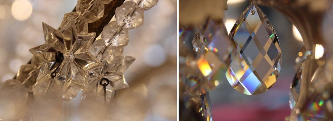 Der Unterschied zwischen den optischen Eigenschaften von ungeschliffenem und geschliffenem Kristall