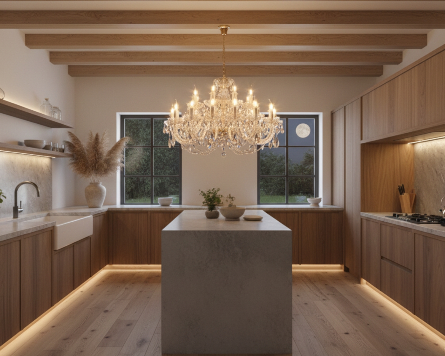 Kristallkronleuchter EL1022402PB