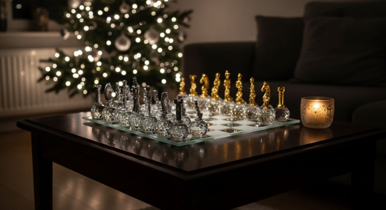 Glas-Schachspiel Royal 031