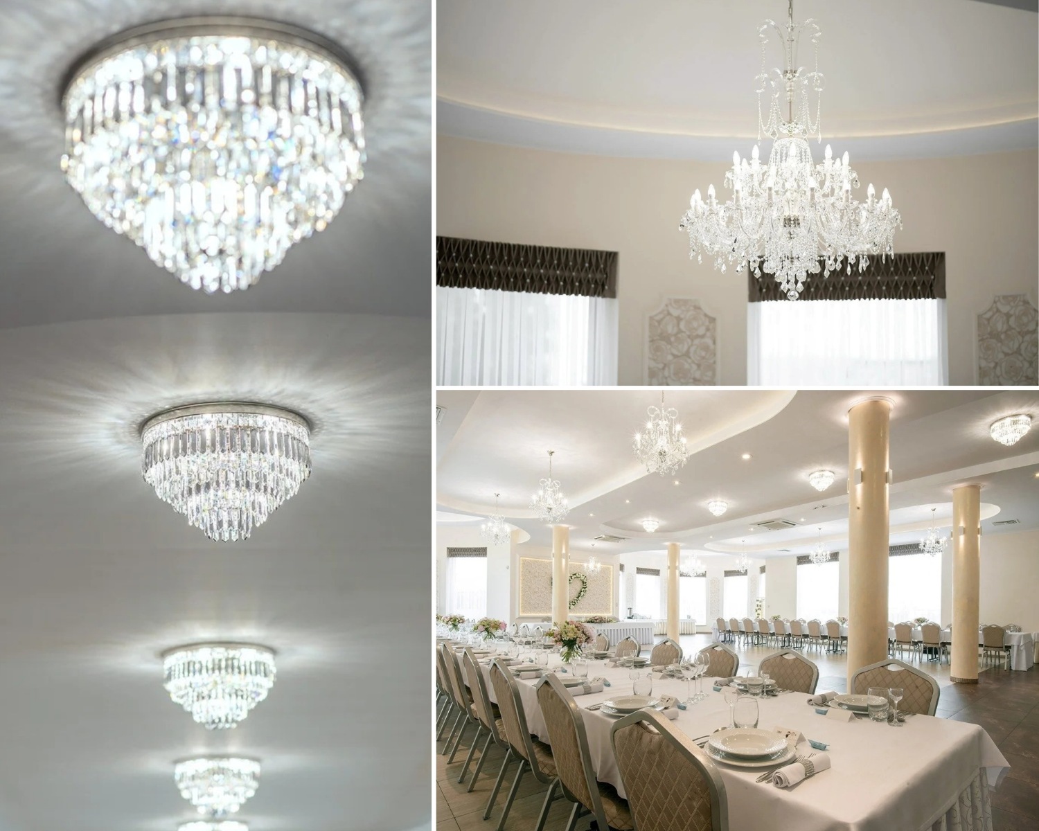 Der moderne Hochzeitssaal 