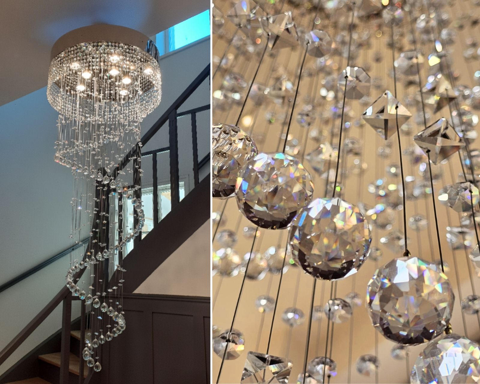 Kristallspirale leuchte