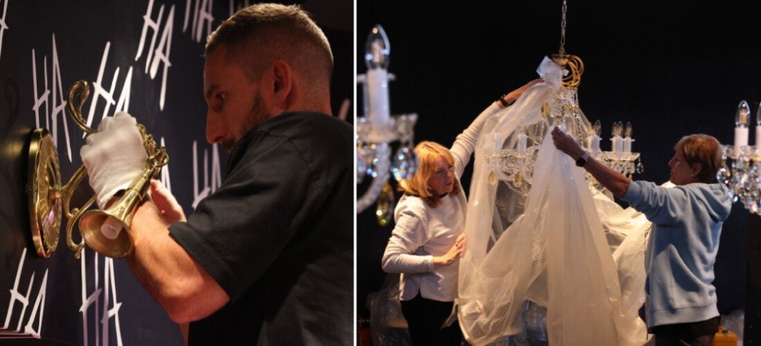 Montage von Kristallleuchtern Prag – ArtCrystal Tomeš