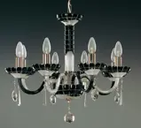 Glas Kronleuchter farbig EL613818