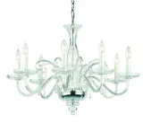 Glas Kronleuchter glatt Amadeus 8 Ni