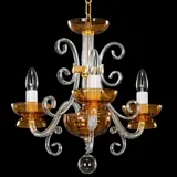 Glas Kronleuchter farbig EL414300 topas