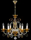 Glas Kronleuchter farbig EL414600 topas