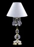 Tischlampe mit Kristallfuß AS155