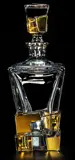 Karaffe aus Glas BG26107-gold