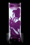 Vase aus geschliffenem Kristall lila SEB400FK