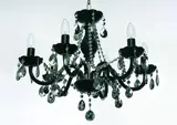Kronleuchter farbig schwarz LW114062101