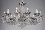 Kronleuchter Silber Kristall LLCH12-COATED-CRYSTAL-NBNSNi