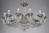 Kronleuchter Silber Kristall LLCH12-COATED-CRYSTAL-NBNSNi