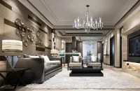 Kristall Kronleuchter modern  L151CE  für Wohnzimmer