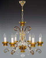 Glas Kronleuchter farbig EL414600 topas