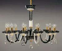 Kronleuchter Schwarz Gold EL6131218