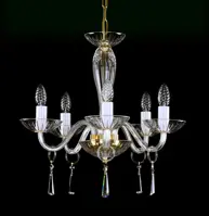 Glas Kronleuchter glatt L147CE