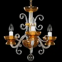 Glas Kronleuchter farbig EL414300 topas