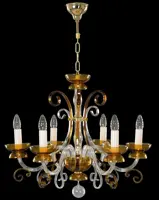 Glas Kronleuchter farbig EL414600 topas