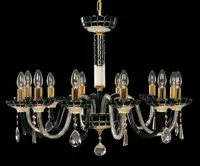 Kronleuchter Schwarz Gold EL6131218