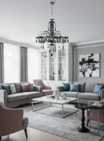 Kronleuchter schwarz ATCH06A