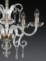 Glas Kronleuchter glatt  AL058 - Detail 