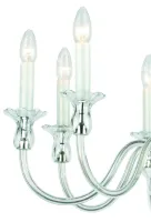 Glas Kronleuchter glatt Amelie 6 Ni
