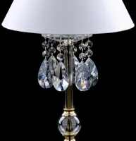 Tischlampe mit Kristallfuß AS155