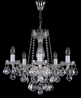 Kronleuchter aus Geschliffenem Kristall  L16045CE - silber 