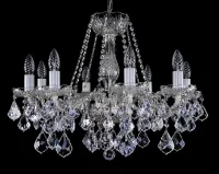 Kronleuchter aus Geschliffenem Kristall  L16048CE - silber 