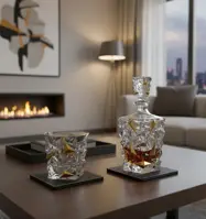 Karaffe aus Glas BG15107-01-gold