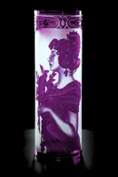 Vase aus geschliffenem Kristall lila SEB400FK