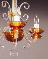 Glas Kronleuchter farbig EL414300 topas