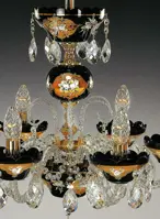 Kronleuchter Schwarz Gold EL502638