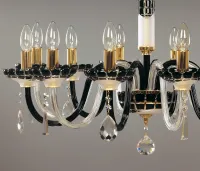Kronleuchter Schwarz Gold EL6131218