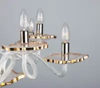 Kristallleuchter Modern, 10 flammig, Ø75cm, EL10439