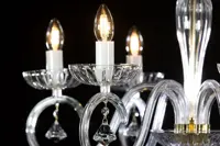Glas Kronleuchter glatt EL2246023