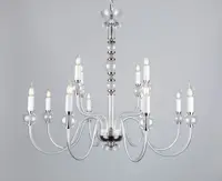 Glas Kronleuchter glatt EL4308+400