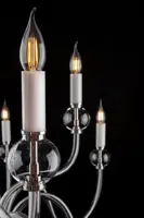 Glas Kronleuchter glatt EL4308+400