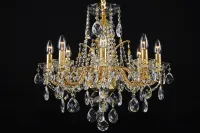 Kronleuchter Gold Kristall LLCH08-COATED-CRYSTAL-D