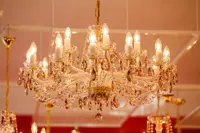 Luster mit bunten Behängen L058B 8008