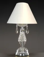 Tischlampe mit Kristallfuß AS046