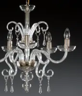 Glas Kronleuchter glatt  AL058 - Detail 