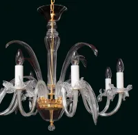 Glas Kronleuchter glatt  EL450800 - Detail 