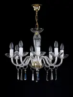 Glas Kronleuchter glatt L146CE 