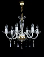 Glas Kronleuchter glatt  L148CE 