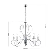 Lüster mit Metallarmen OLU16585
