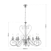 Lüster mit Metallarmen OLU16588