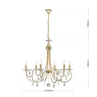 Lüster mit Metallarmen OLU16706