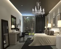 Luxus kristall kronleuchter EL6701201SWPB  für Schlafzimmer